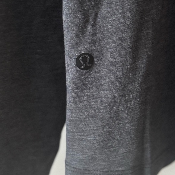 Lululemon 5 Year Basic Long Sleeve Henley XXL heathered black Grey - Picture 5 of 11